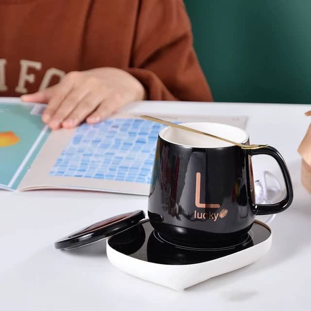 Cup And Warmer Set -  Black