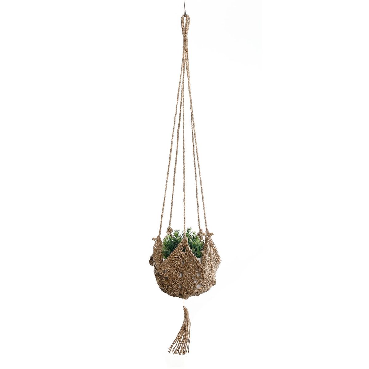 Plant Holder Rope Flower Pot Display Hanging Holder Khaki
