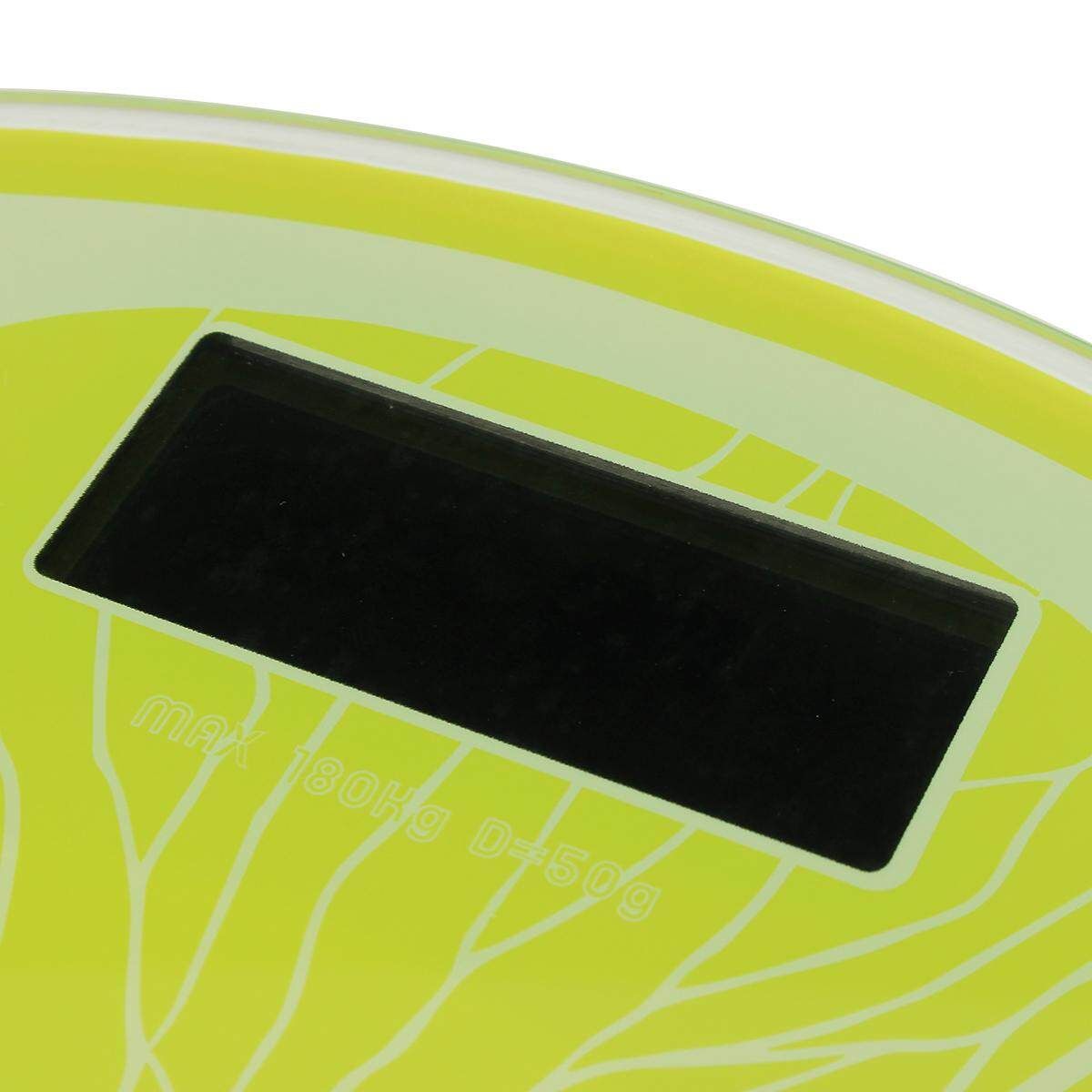 180Kg Rechargeable Body Weight Scale Green Lemon USB Charging Digital