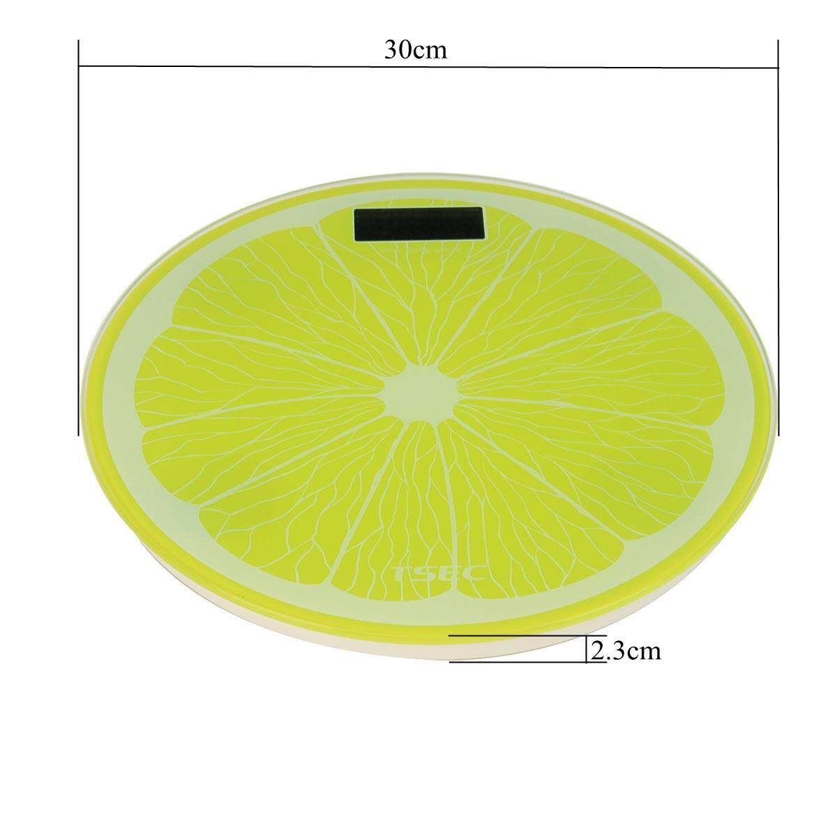 180Kg Rechargeable Body Weight Scale Green Lemon USB Charging Digital