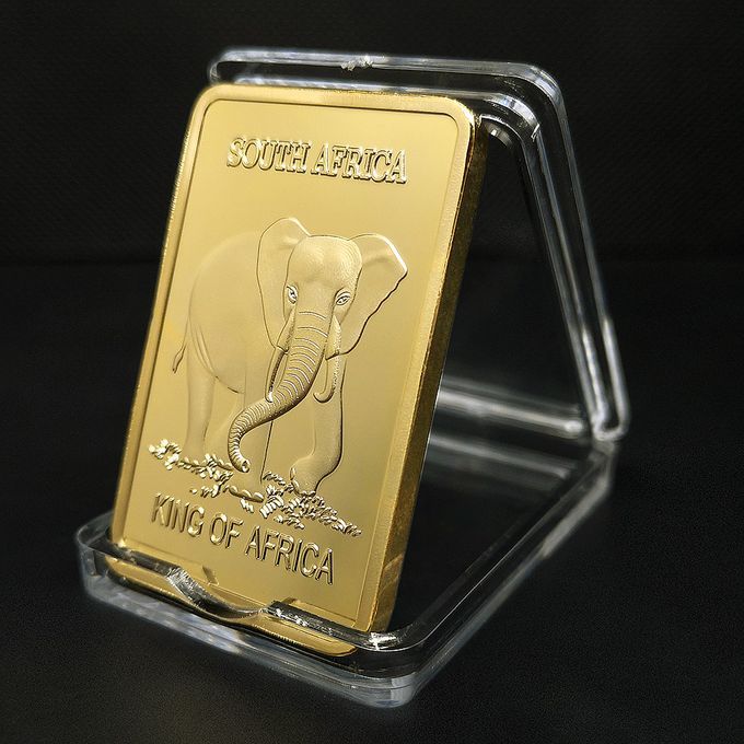 Copper Commemorative Coin Elephant Animal Block Collection Collector