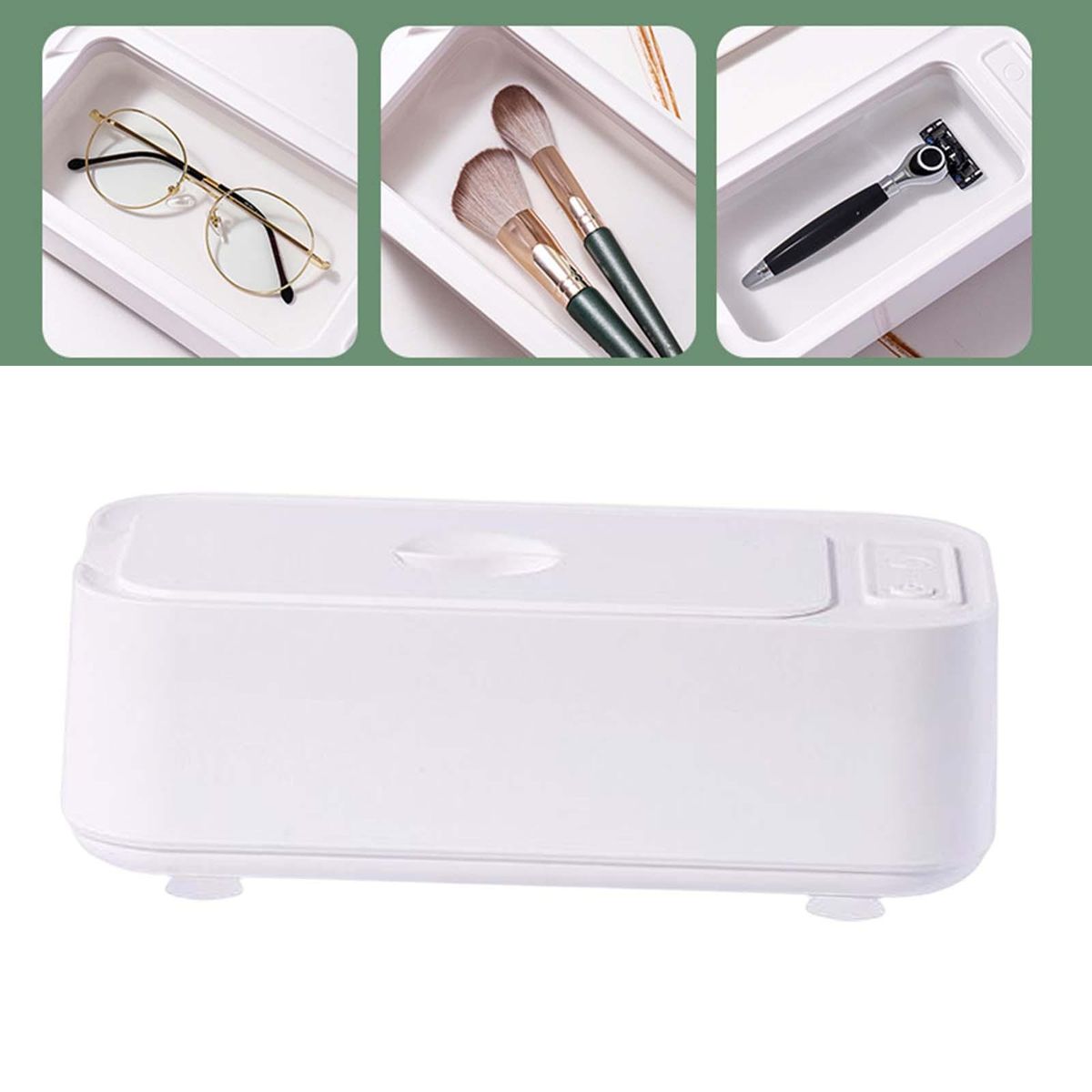 Portable  Jewelry Cleaner Low Noise For Eyeglasses White
