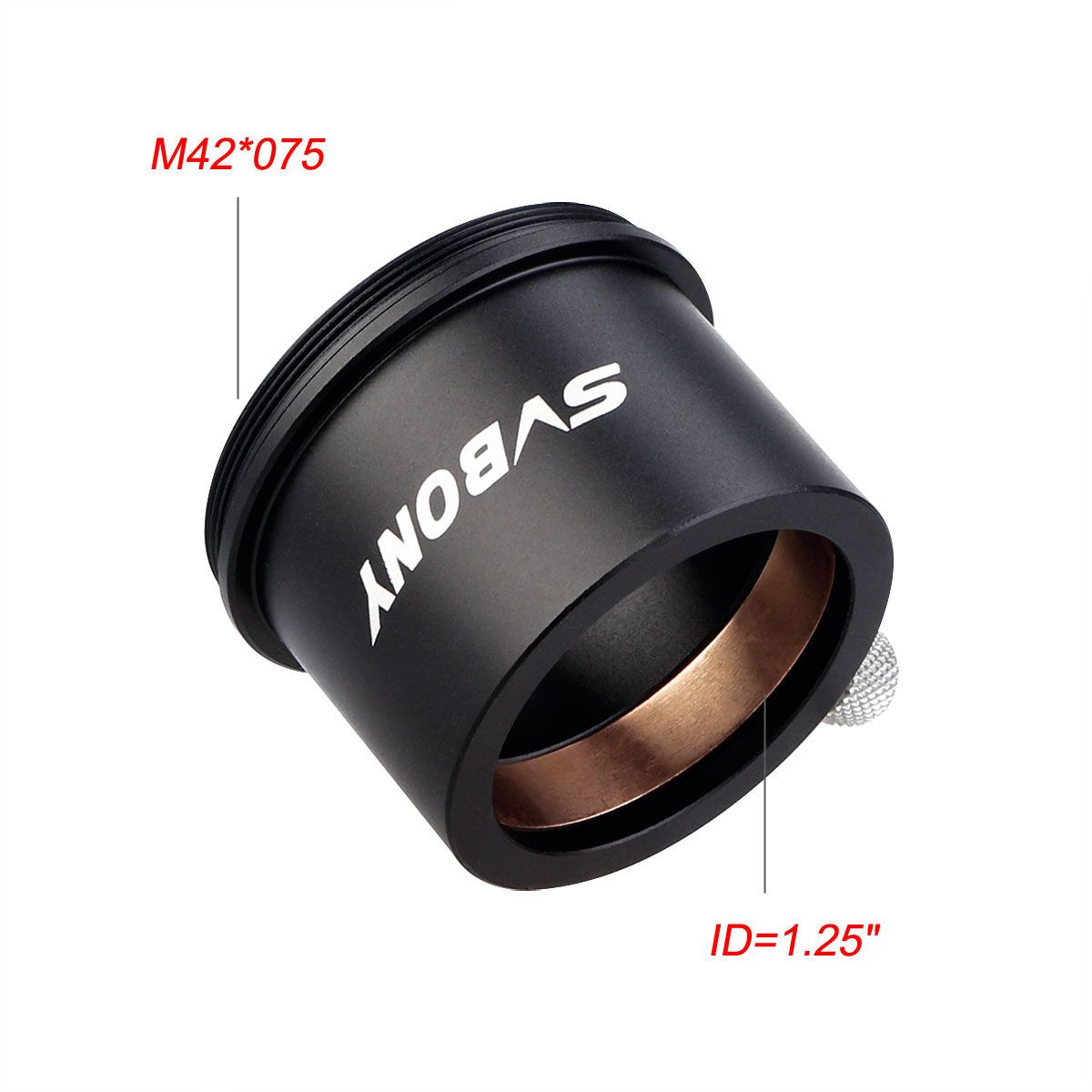 SVBONY SV148 T2 Male M42*0.75 Thread To 1.25" Eyepiece Holder Adapter