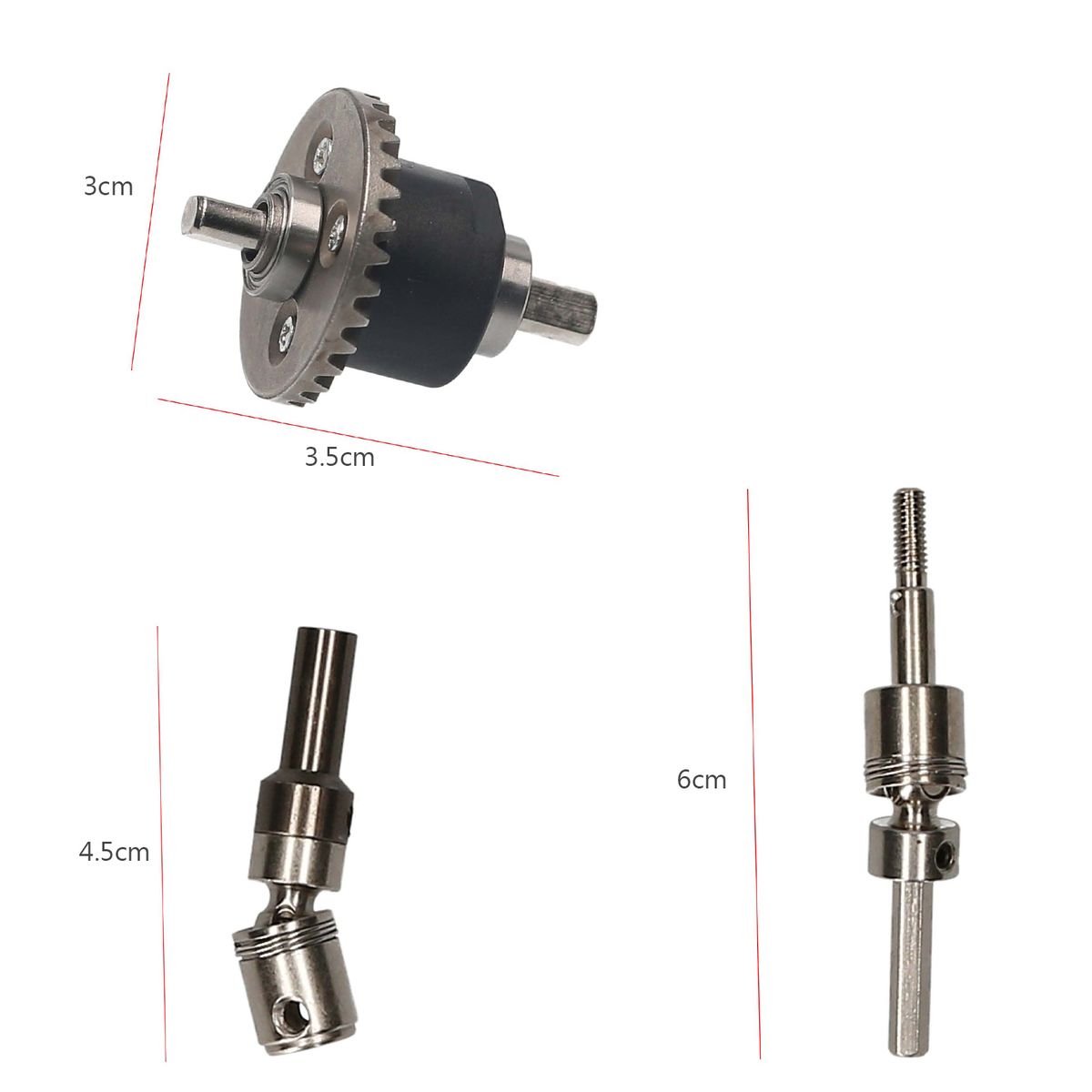 Metal Differential Gear Transmission Drive Shaft For Wltoys