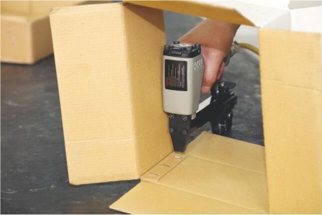 Side Carton Stapler, Pneumatic Side Tray Staplers for small box