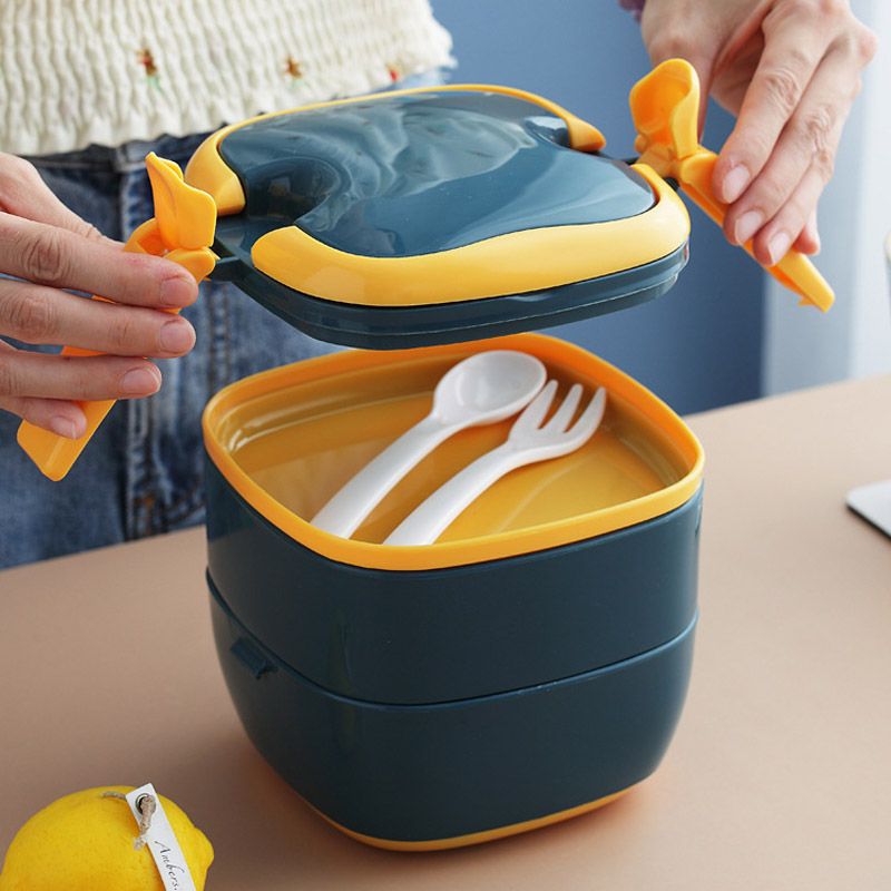 Lunch Box,850ml Bento Lunch Box,Lunch Container（Navy Blue）