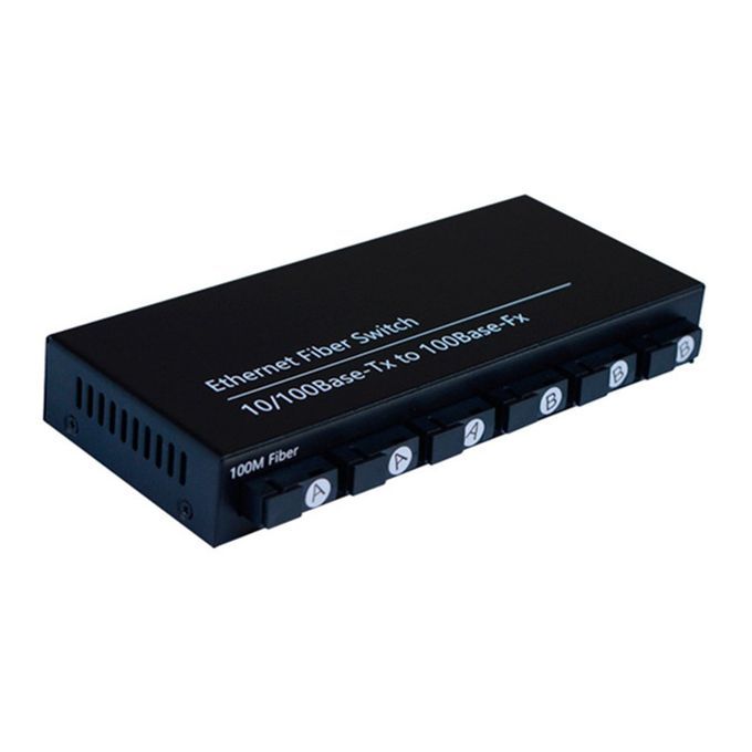 6 Light 2 Ele Tri  Single Fiber Opti Al Trans Eiver Fiber Opti  Swit H-Black-EU