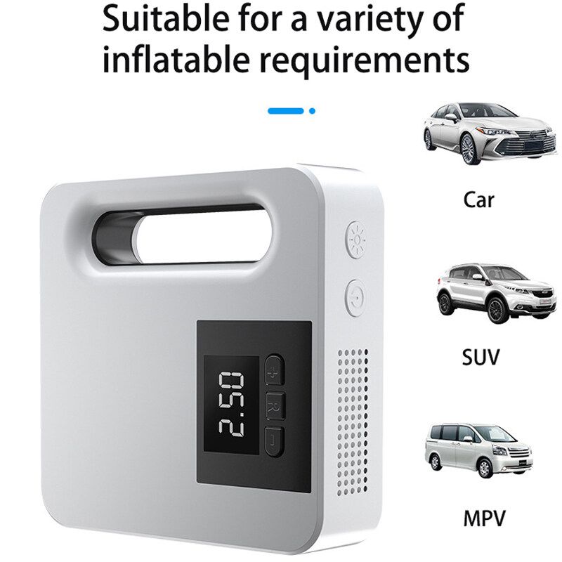 12V Led Portable Car Air Compressor Air Pump Tire Inflator Digital Guage