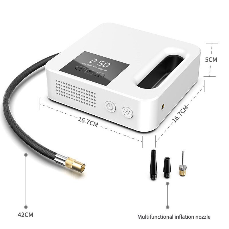 12V Led Portable Car Air Compressor Air Pump Tire Inflator Digital Guage