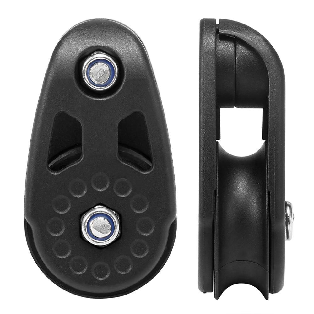 2 PCS Kayak Slide Rail Anchor Trolley Kit Pulley Blocks for Kayak Canoe Boat