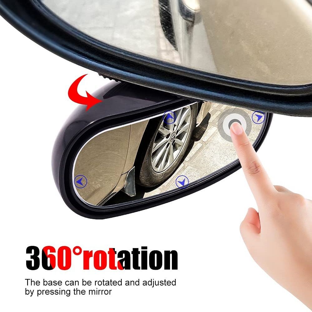 Car Rear View Mirror 360° Rotation Blind Spot Mirror