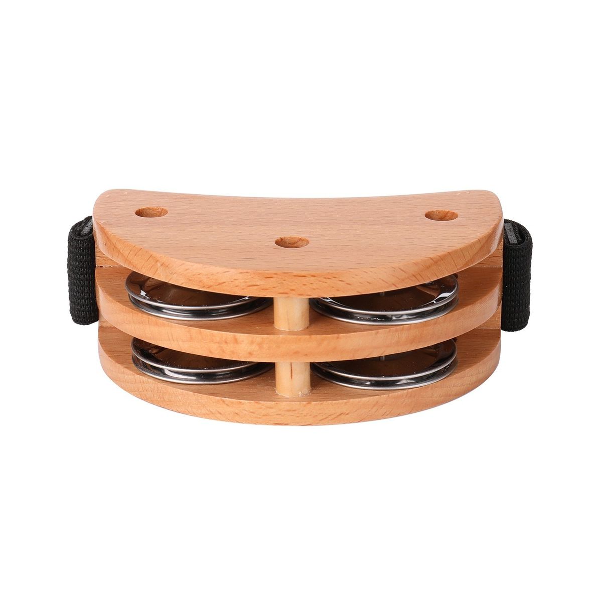 Foot Tambourine Black Drum Companion Jingle Tambourine