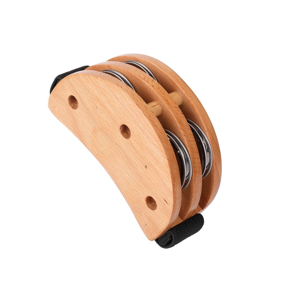 Foot Tambourine Black Drum Companion Jingle Tambourine
