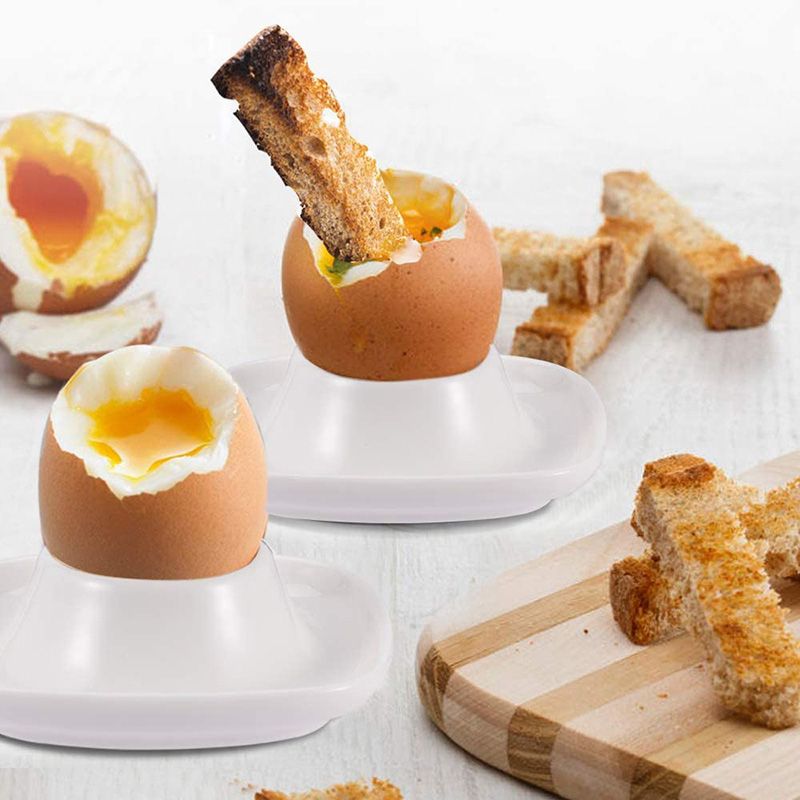 9 Cm Eggs Plates Cup Holders With Base 6 Pieces