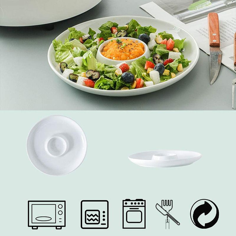 9 Cm Eggs Plates Cup Holders With Base 6 Pieces