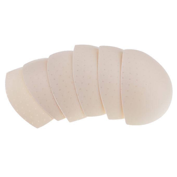 3 Pairs Beige Bikini Removable Bra Pads Inserts Sponge Swimwear Brown