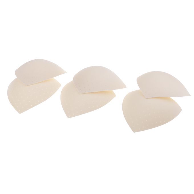 3 Pairs Beige Bikini Removable Bra Pads Inserts Sponge Swimwear Brown