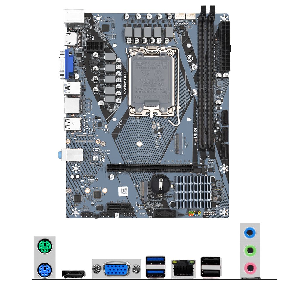 DDR4 H610M Computer Motherboard LGA1700 CPU Dual Channel