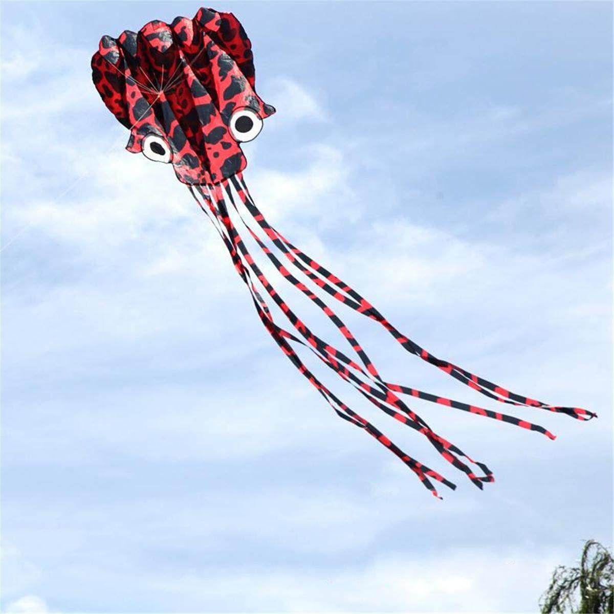 4M Frameless Animal Octopus Parachute Stunt Kite Single Line Kites For Adult Kids Fifteen