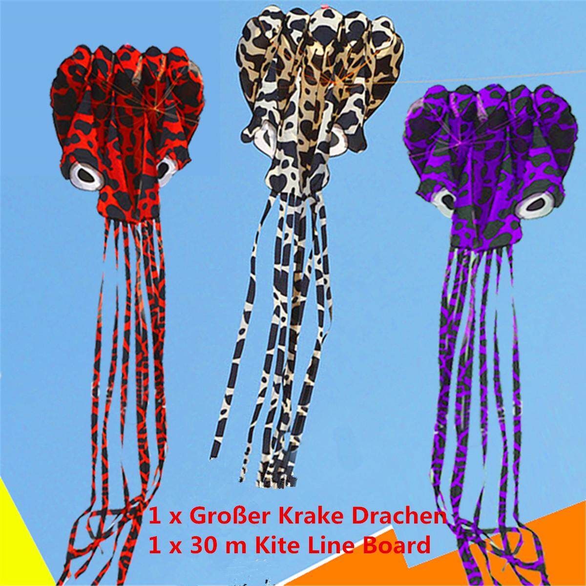 4M Frameless Animal Octopus Parachute Stunt Kite Single Line Kites For Adult Kids Fifteen