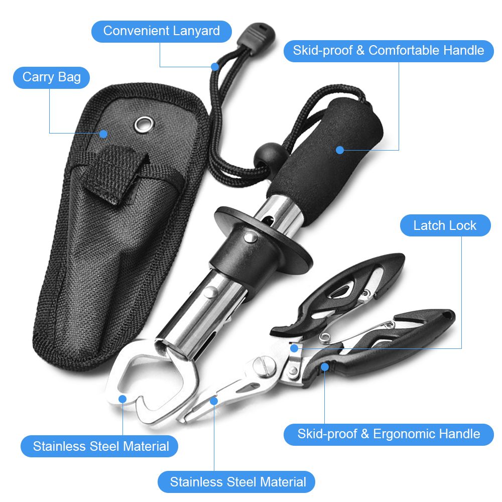 Fish Lip Gripper With Fishing Plier Set Fish Controller