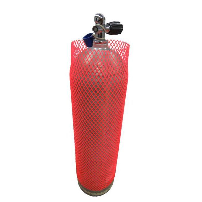 Snorkel Dive Tank Mesh Cover Scuba Diving Cycling Net Cover PVC Red