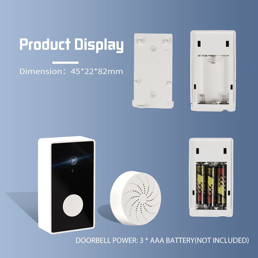 Tuya WIFI Video Doorbell With Chime Wireless Doorbell Camera