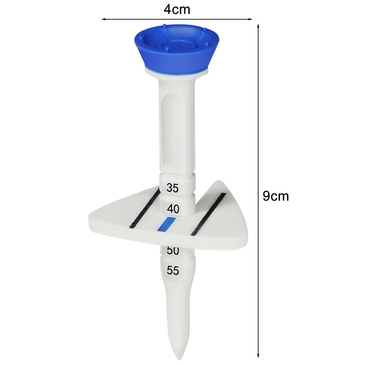 Big Head Golf Tee Premium Adjustable Golf Tee Reduce Friction Big Head Blue