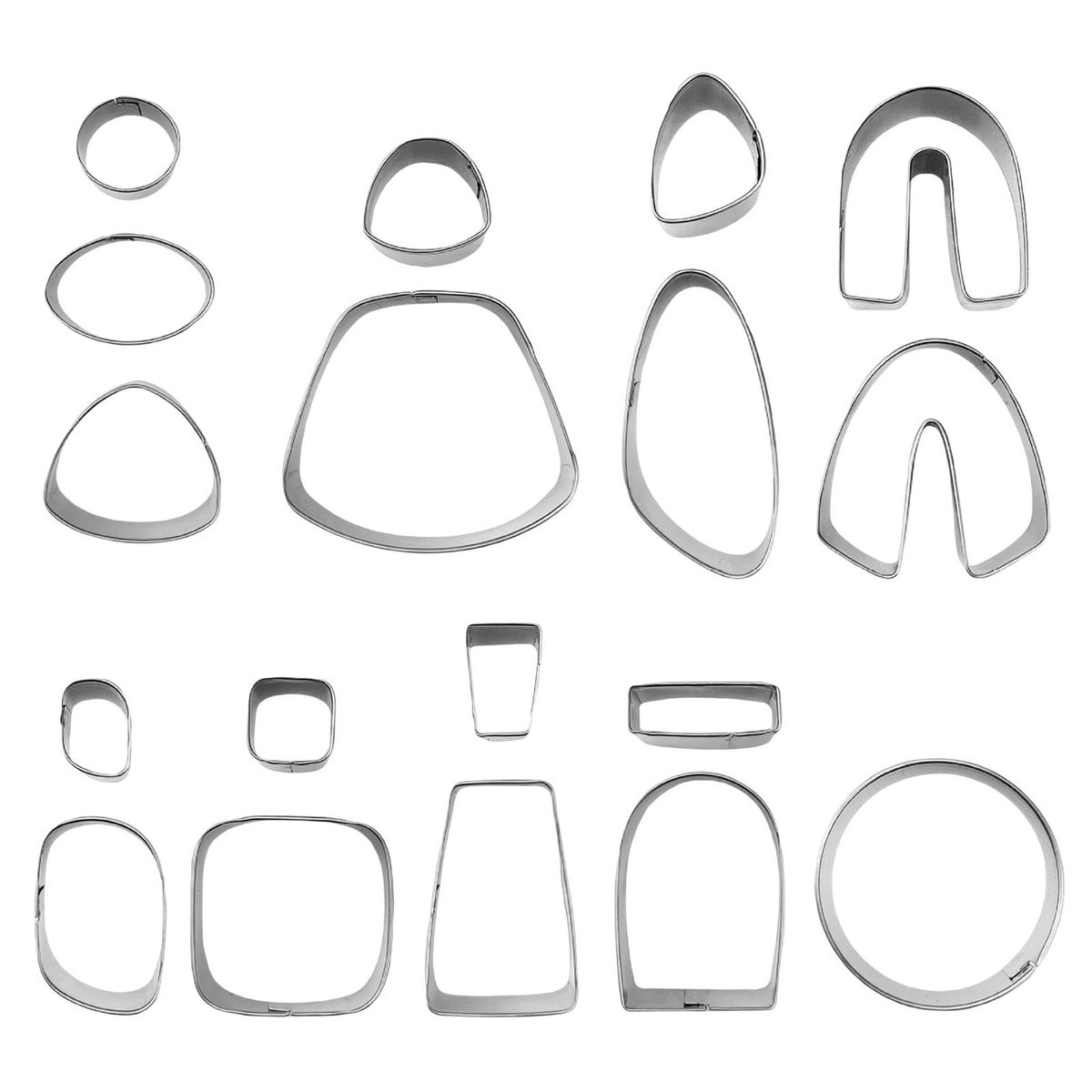 18 Pieces Polymer Clay Cutters DIY Mini  Mold For Cookie