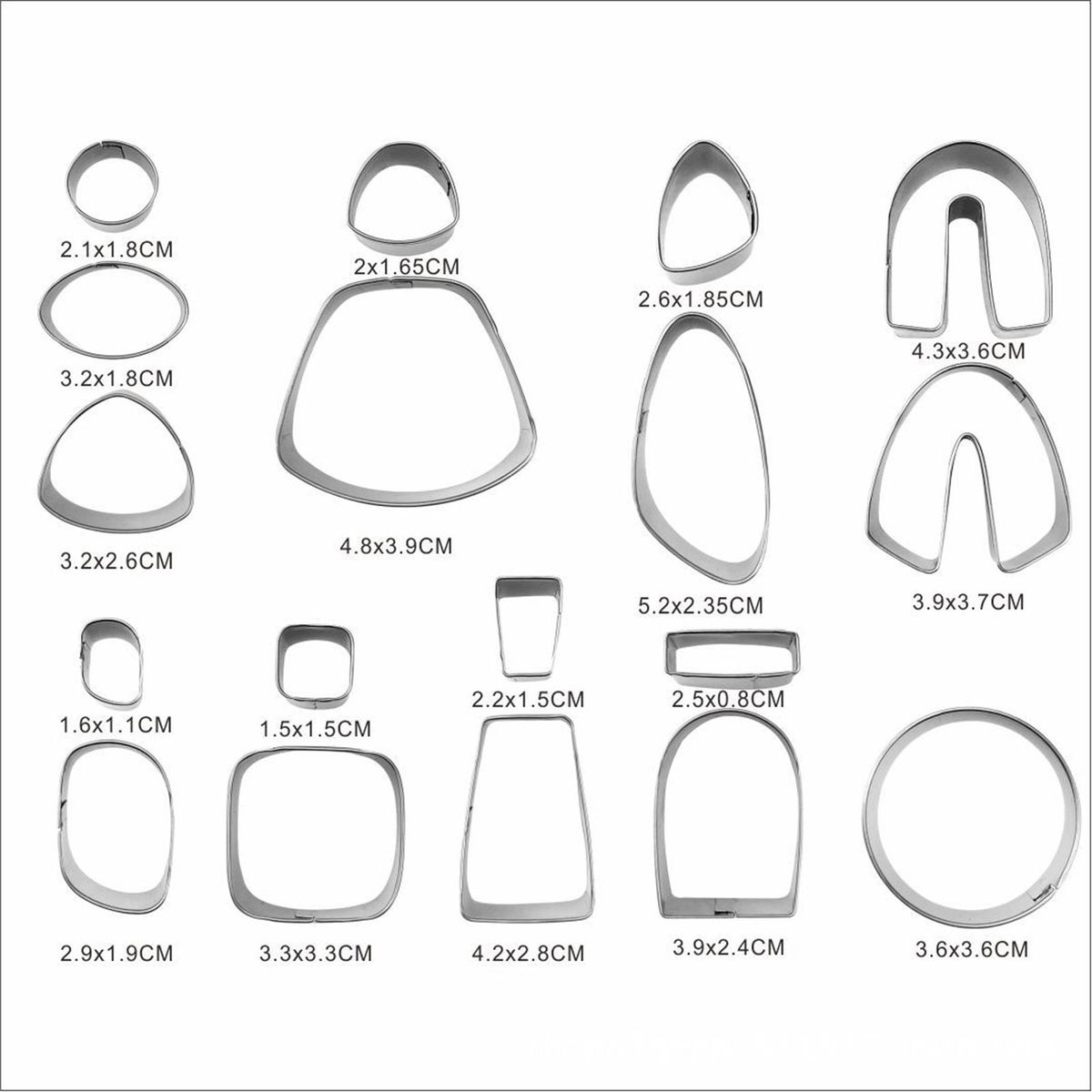 18 Pieces Polymer Clay Cutters DIY Mini  Mold For Cookie