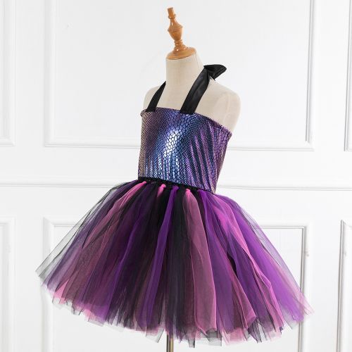 Girls Princess Dress [Mermaid*Halloween*Free Headwear]-21706