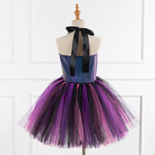 Girls Princess Dress [Mermaid*Halloween*Free Headwear]-21706