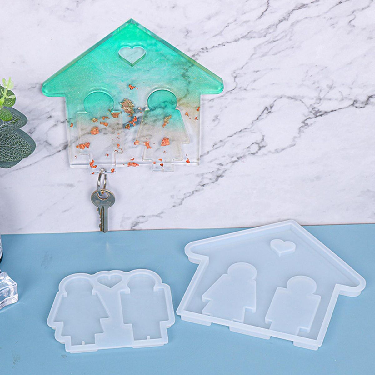 Key Hanger Resin Molds Key Holder Silicone For Wedding Party Key