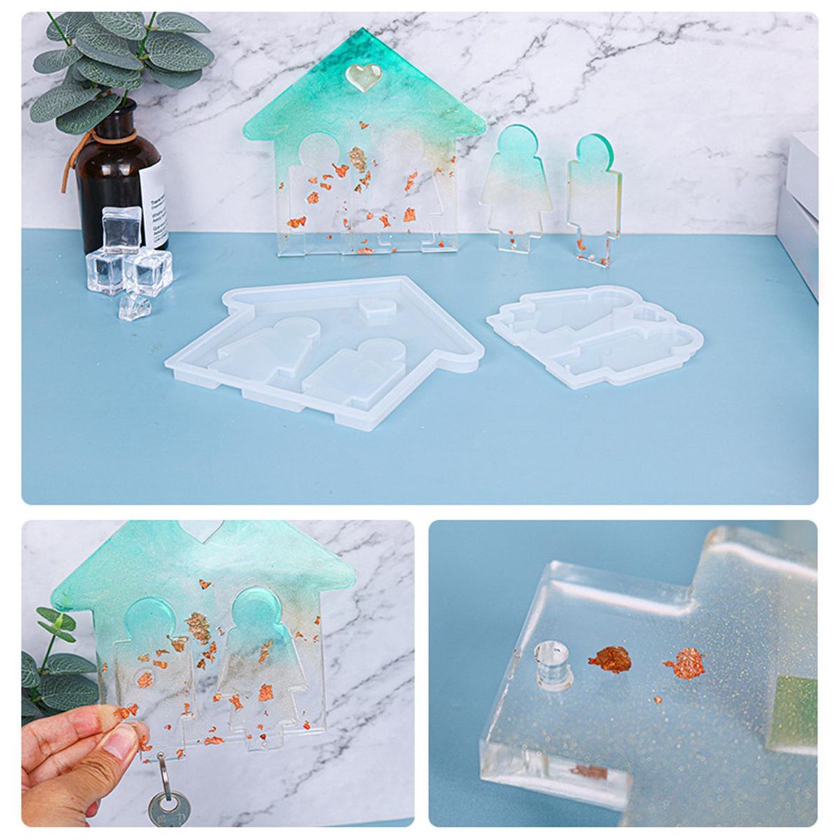 Key Hanger Resin Molds Key Holder Silicone For Wedding Party Key