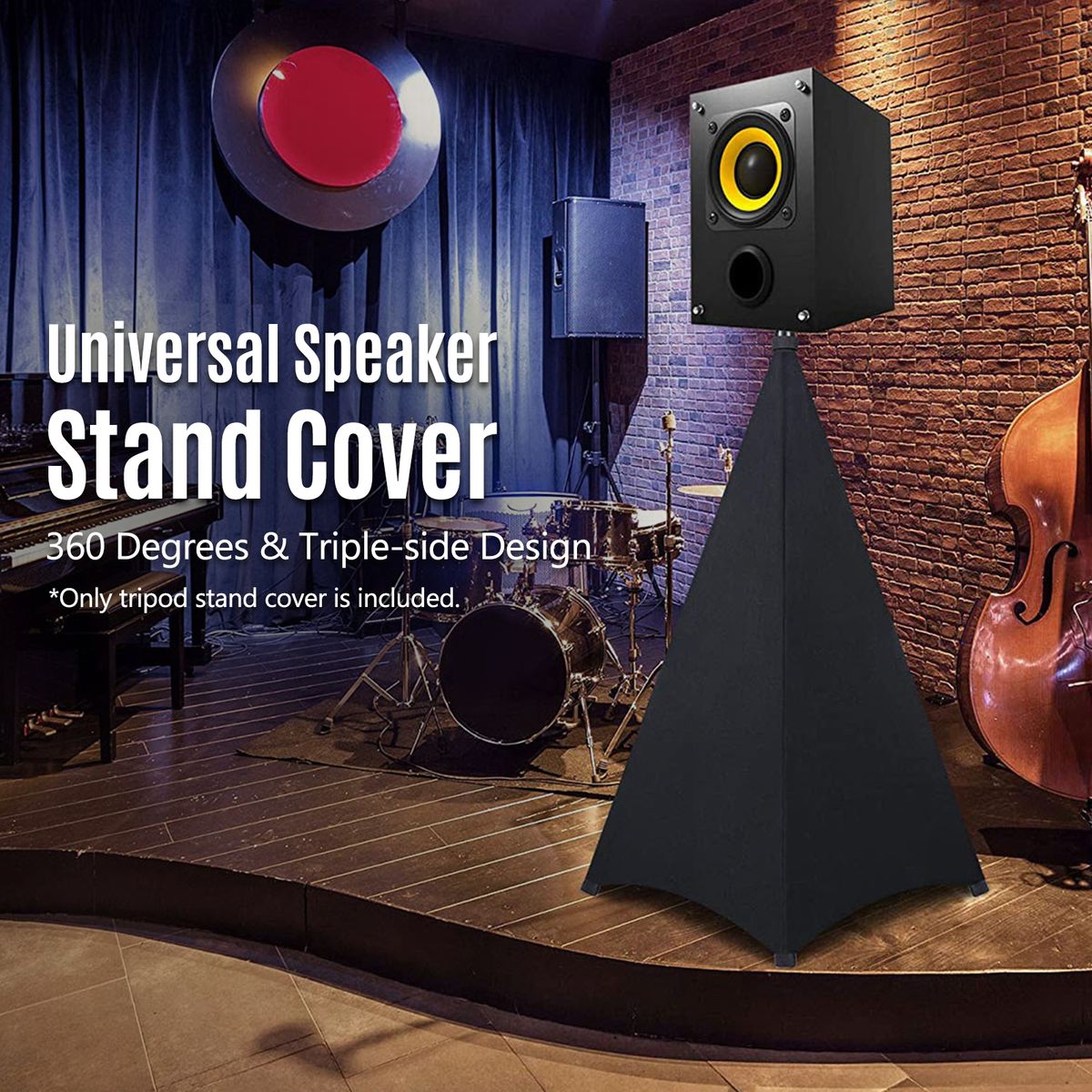 Universal Dj Light Speaker Stand Cover Triple Sided Tripod