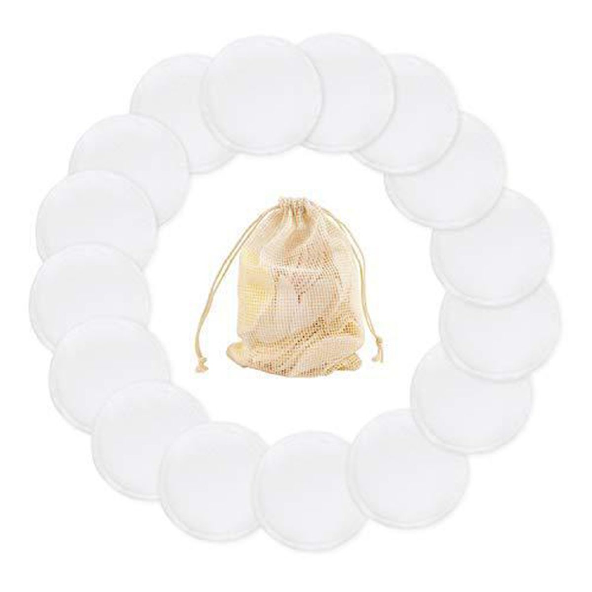 10PCS Reusable Cotton Rounds Makeup Remover Cotton Pads