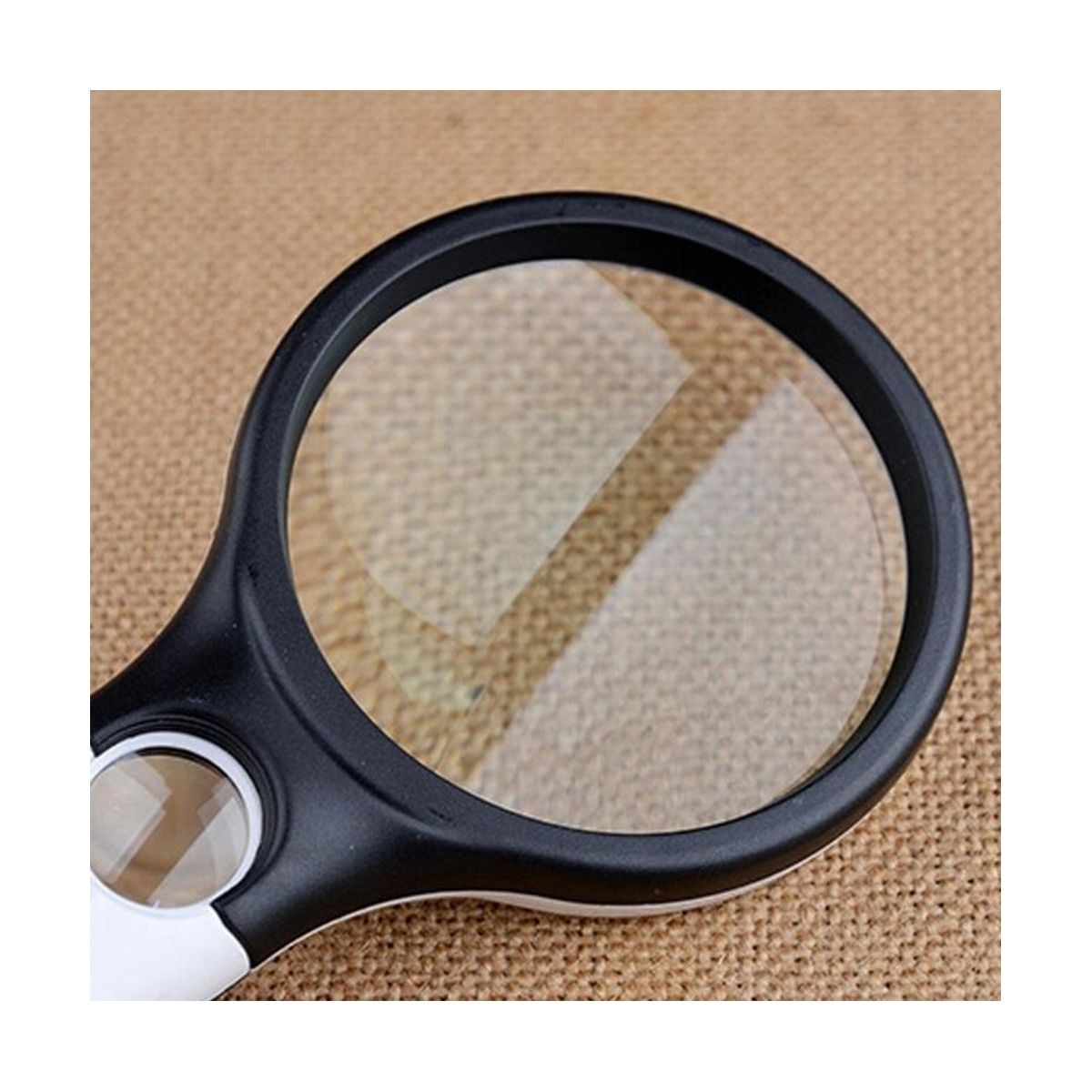 45X Handheld Reading Magnifying Glass Lens Jewelry Watch Loupe Illuminated Jewelry Loupe Magnifier with 3LED 2Pc
