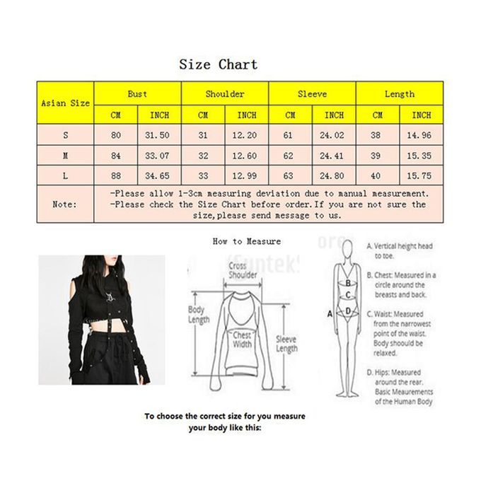 Cold Shoulder Hooded Hoodies Women Gothic Sexy Long Sleeve Crop Tops
