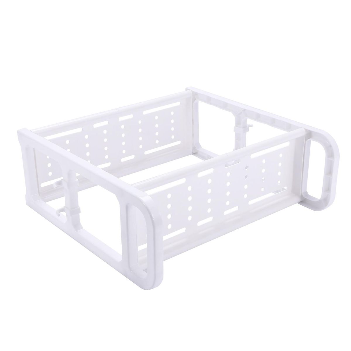 Double Kitchen Organizer Seasoning Storage Rack Hook Plastic Dish Drainer Seasoning Kitchen Organizer And Storage White