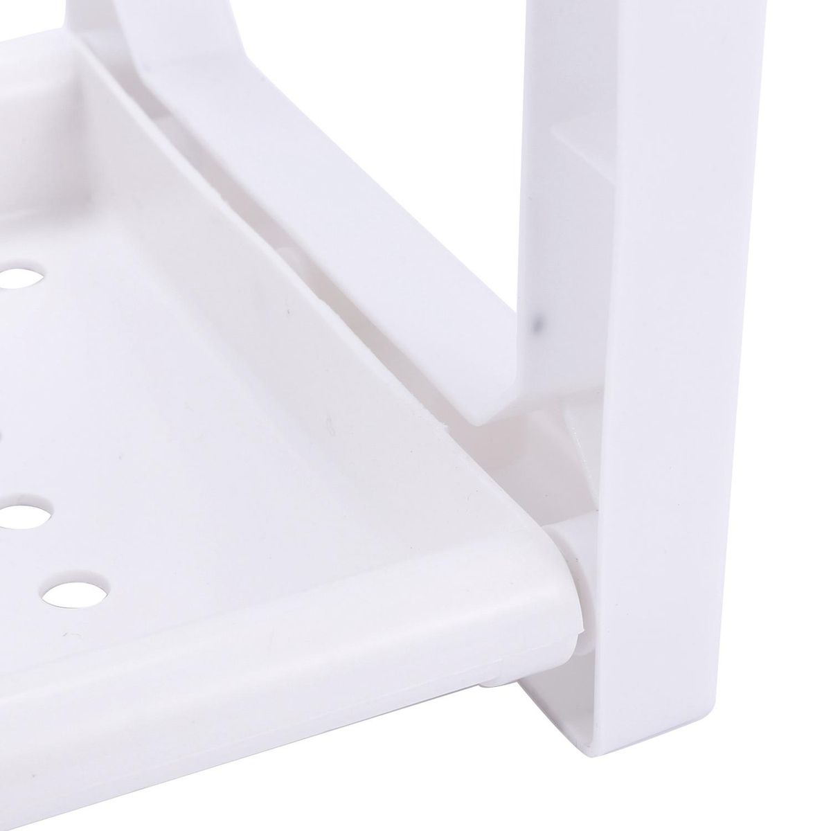 Double Kitchen Organizer Seasoning Storage Rack Hook Plastic Dish Drainer Seasoning Kitchen Organizer And Storage White