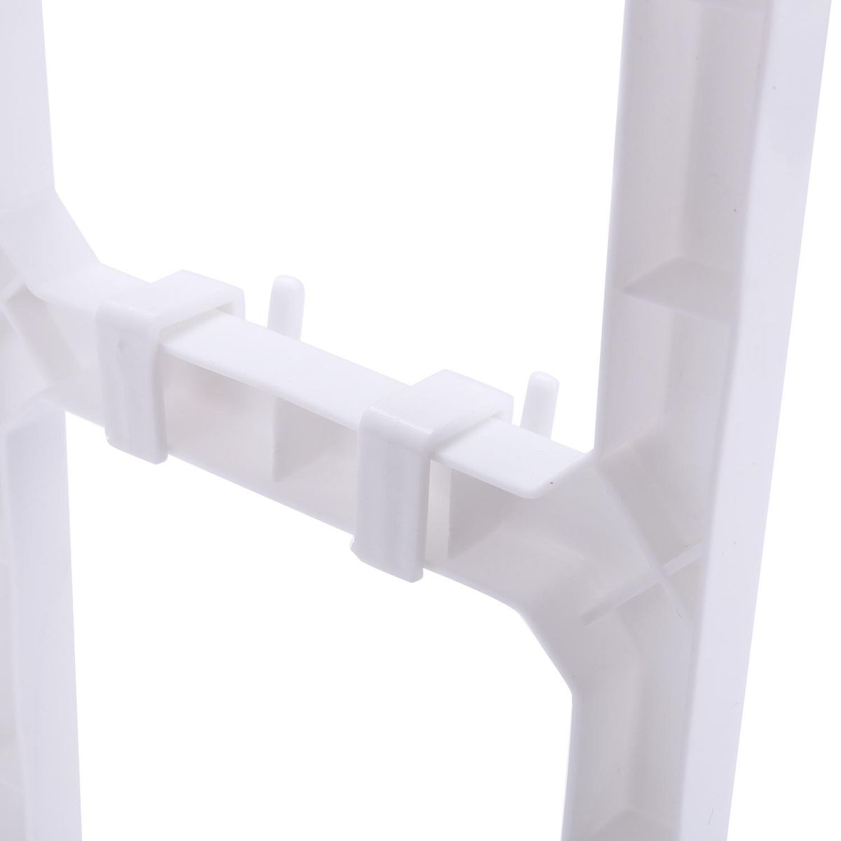 Double Kitchen Organizer Seasoning Storage Rack Hook Plastic Dish Drainer Seasoning Kitchen Organizer And Storage White