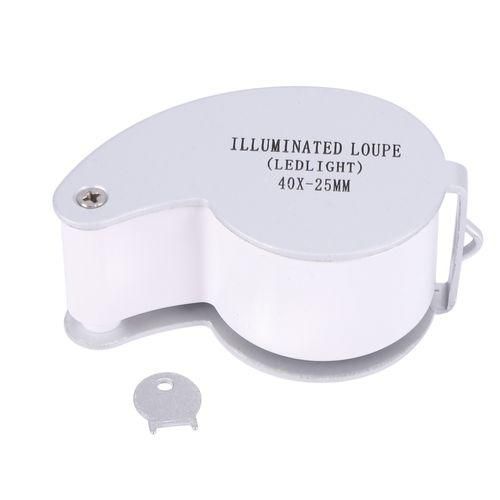 40 X 25mm Glass Lens Jeweler Loupe Magnifier With