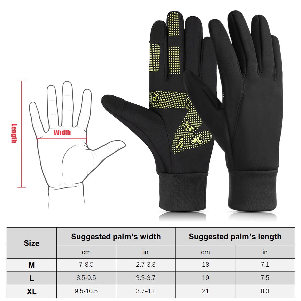 Winter Touchscreen Mittens Windproof Thermal Mittens For