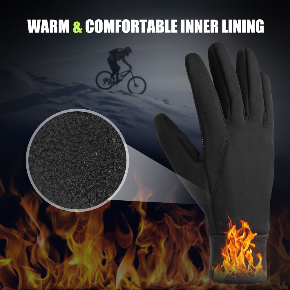 Winter Touchscreen Mittens Windproof Thermal Mittens For