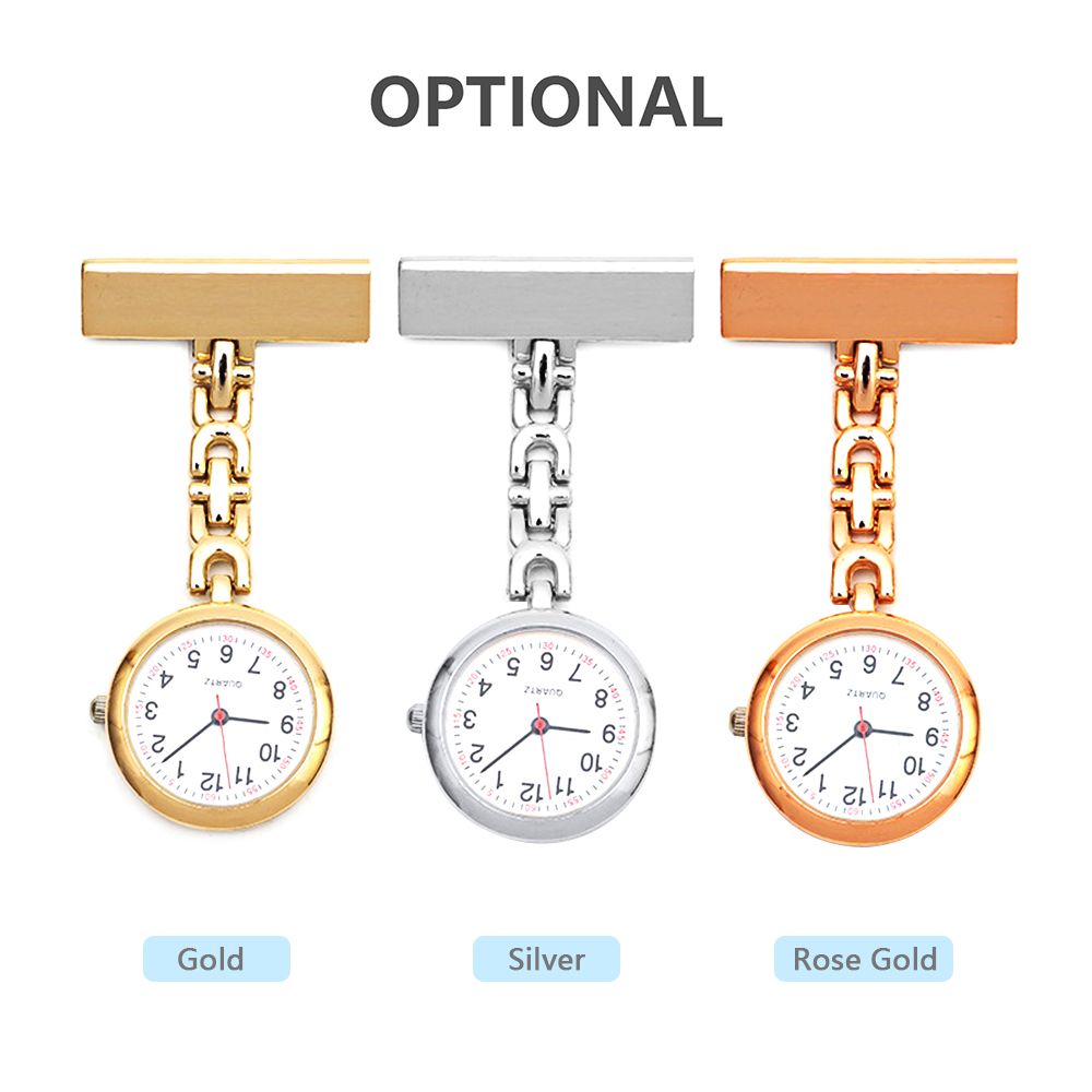 Nurse Lapel Pin Watch Fob Watch Clip-on Hanging Quartz Watch
