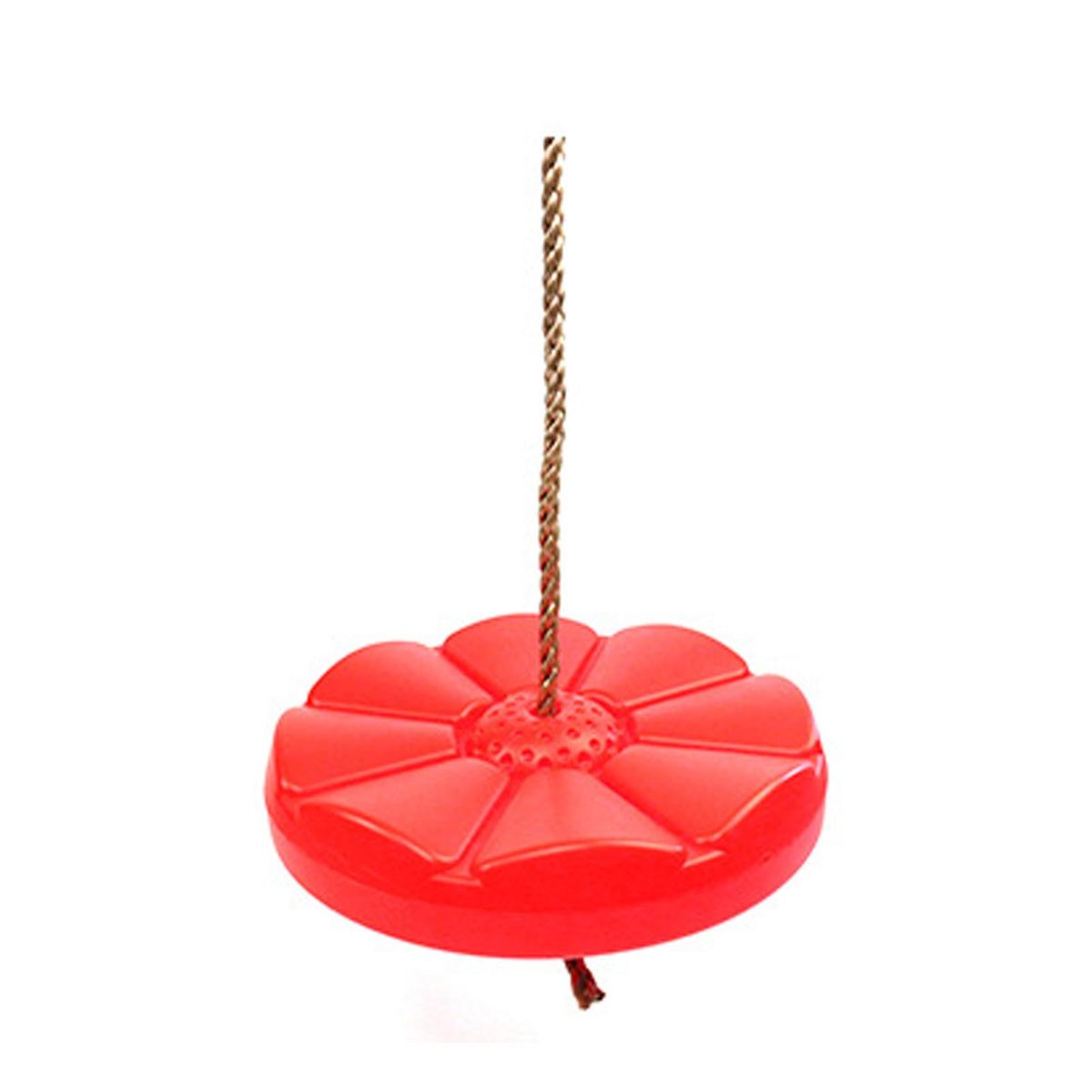Round Swing Outdoor Indoor Toy Disc Swing Red