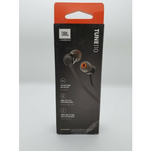 Tune 110 Wired In-Ear Headphone - Pure Bass Sound - Black