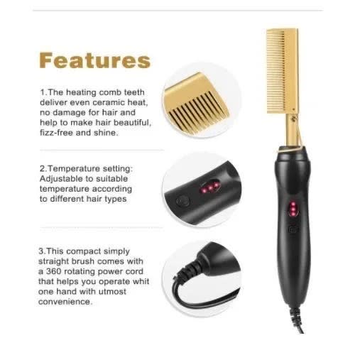 Hot Comb Hair Straightener