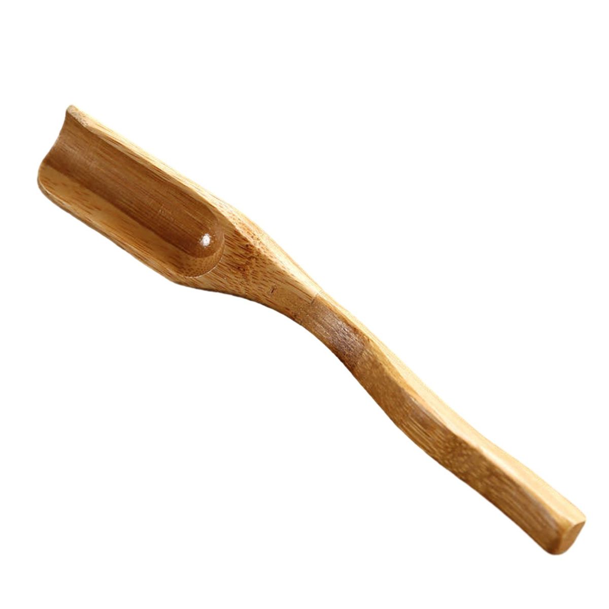 Wooden Tea Shovel Bamboo Tea Shovel Eco-friendly Ergonomic for Kung Wooden Color