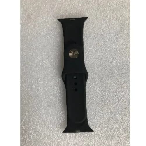 Replacement Silicone Strap For iWatch - Black - 42-44mm